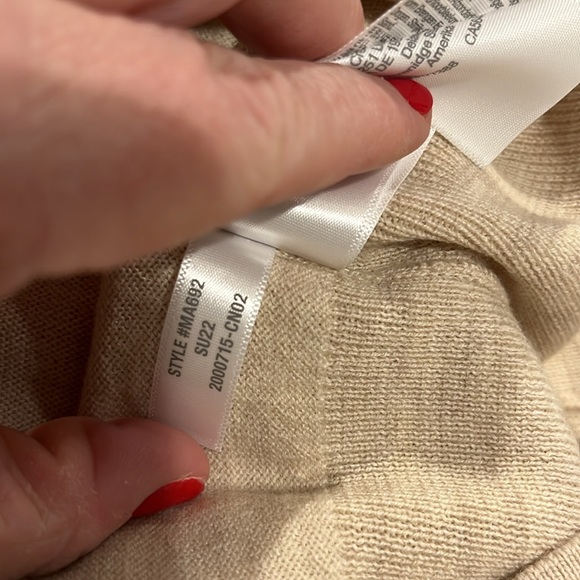 💕 NWT! Madewell Merino Wool Split Neck Sweater, Size L - Picture 6 of 6